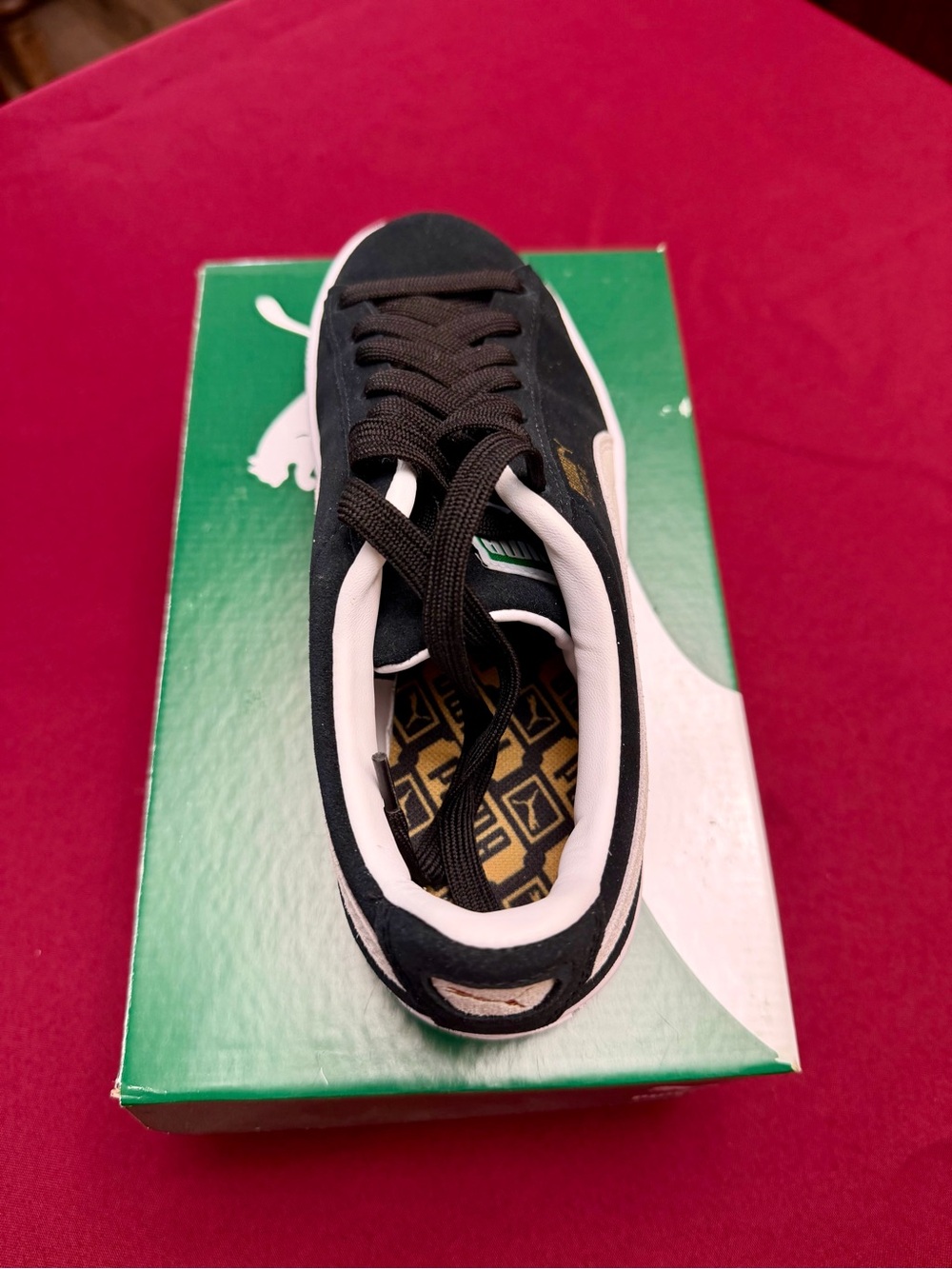 PUMA Suede Classic XXI Women’s Size 6.5 Black White Sneakers (New Never Worn) - Picture 5 of 6
